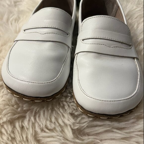 Ruby Barefoot Leather Grounding Loafers | EU 39 | White | Never Worn Outdoors - Picture 2 of 3